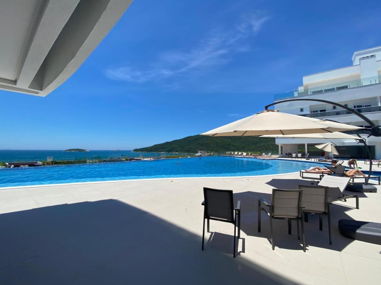 Apartamento maravilhoso com piscina e vista mar Mirante Home Club Florianopolis Exterior foto
